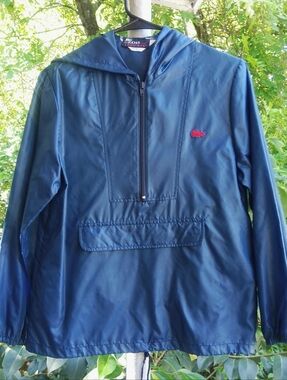 Vintage Izod Lacoste Windbreaker Jacket Hoodie Large Boys Youth